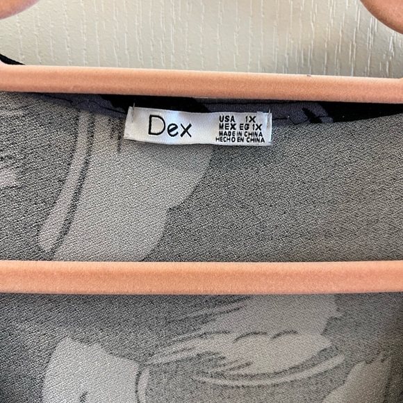 Dex Tied Surplice Cap-Sleeve Jumpsuit - 1X - Picture 4 of 4